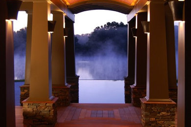 This is an example of a modern infinity pool in Charleston.