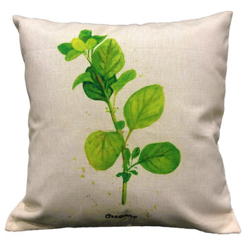 Oregano Leaf Thick Canvas Pillowcase