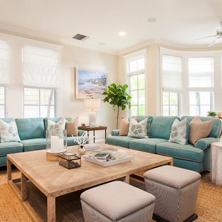 75 Most Popular Beach Style Family Room Design Ideas for 2019 - Stylish ...