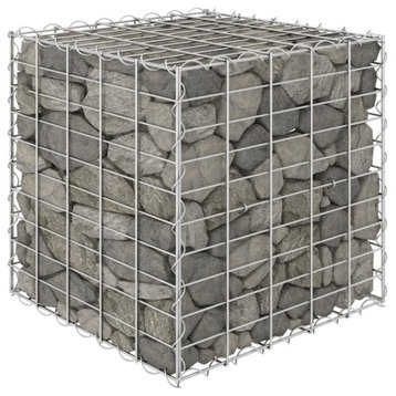 Vidaxl Cube Gabion Raised Bed Steel Wire 19.7"x19.7"x19.7"