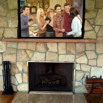 TV Over Fireplace