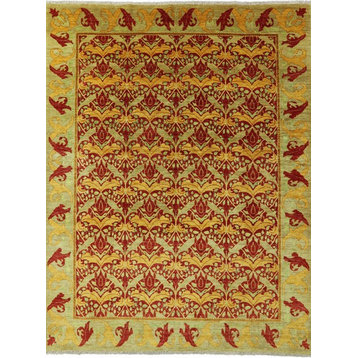 9x12 Hand-Knotted William Morris Design Modern Area Rug, P5221