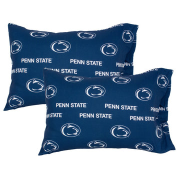 Penn State Nittany Lions Pillowcase Pair, Solid, Includes 2 Standard Pillowcases, King