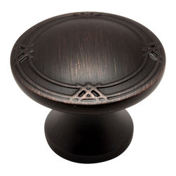 Cosmas - Cosmas 9462AS Cabinet Round Knob, 1-5/16" Diameter, Set of 5, Oil Rubbed Bronze - Cabinet And Drawer Knobs