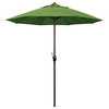 7.5' Bronze Auto-tilt Crank Lift Aluminum Umbrella, Sunbrella, Green