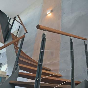 Treppenhaus in Betonoptik, Stucco Pompeji