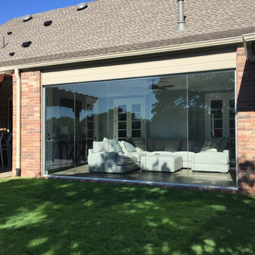 Transitional-Family Room and Patio Kitchen addition