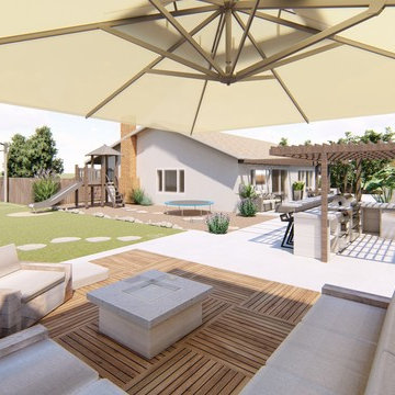 Transforming an Empty Backyard | Dry Tolerant Landscaping