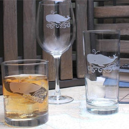 Rolf Glass Etched Cooler Glasses - Everyday Glasses