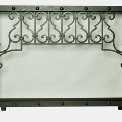 ACC-018 Custom Hand Made Iron Fireplace Screen - Home Decor