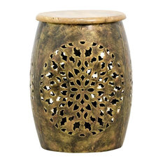 Peetal Drum Side Table