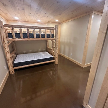 Rustic Cabin Basement Addition in Townsend