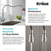Commercial 3-Function Pull-Down 1-Handle Kitchen Faucet Spot Free Stainless