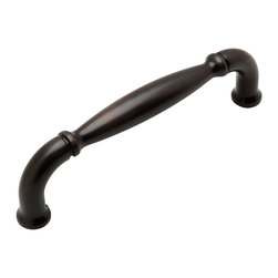 Cosmas - Cabinet Pull, 3-3/4" Hole Centers, Set of 25, Oil Rubbed Bronze - Cabinet And Drawer Handle Pulls