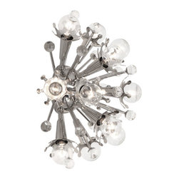 Robert Abbey Lighting - Robert Abbey Jonathan Adler Sputnik Wall Sconce - Nickel - Wall Sconces