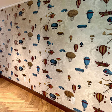 Cole and Son for Fornasetti Wallpaper Installation