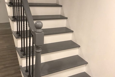 Inspiration for a staircase remodel in DC Metro