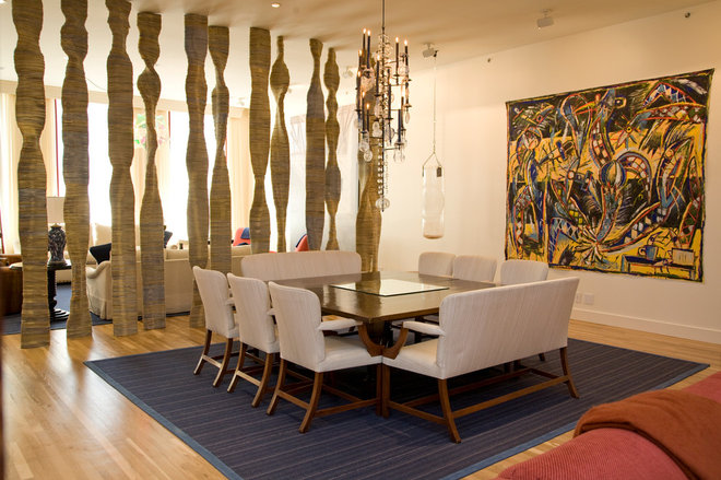 Contemporary Dining Room by Eddie Lee Inc.