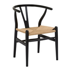 Poly and Bark Weave Chair, Black