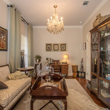 Transitional Furnishings; Traditional House