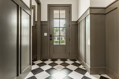 Entryway - transitional entryway idea in Indianapolis