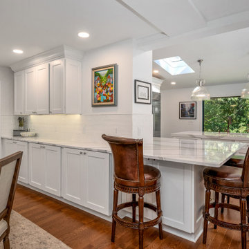 Transitional White Kitchen Remodel Penn Valley, PA