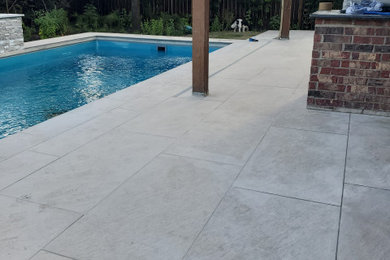 Inspiration for a contemporary pool remodel in Austin