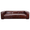 Baton 101" Leather Sofa, Brown