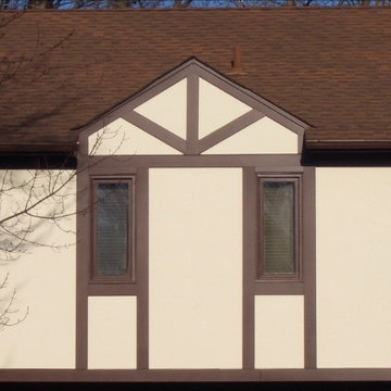 Tudor style home exterior repair