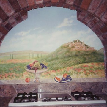 Tuscany Trompe L'oeil Mural