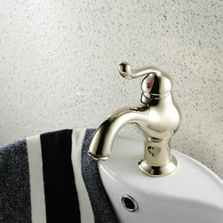 Ti-PVD Finish Antique Style Bathroom Sink Faucet T0408BG - Bathroom Sink Faucets