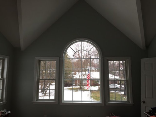 Window Treatments For Bedroom Windows With Unique Ceiling