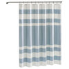 Madison Park Spa Waffle Shower Curtain With 3M Treatment, Blue