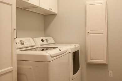 Inspiration for a laundry room remodel in Seattle