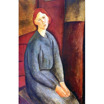 Amedeo Modigliani Annie Bjarne 18"x27" Premium Canvas Print