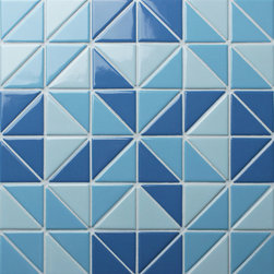 Artistic Pool Tile: Santorini Blossom TR-SA-BL - Mosaic Tile