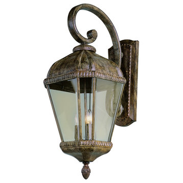 Trans Globe Lighting 5151 Three Light Up Lighting Outdoor Wall - Burnished Rust