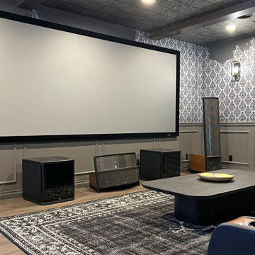 Home Theater Screen & Speakers