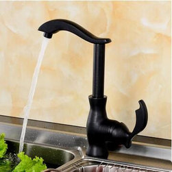Antique Black Bronze Brass Rotatable Kitchen Sink Tap TB0258A - Kitchen Faucets