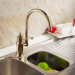 Antique Brass Finish Special Design Rose Gold Kitchen Tap TP6103F - Kitchen Faucets