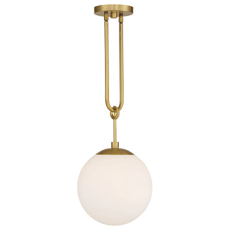 Becker 1-Light Warm Brass Pendant