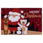 Mascot Hardware - Christmas Doormats 28 in. X 18 in. Funny Welcome Mats and Decoration - This Printed christmas doormat is made of natural coir and features an adorable holiday print with a vintage Christmas tree and “Marry Christmas” wording. A perfect welcome mat for use all holiday season. Thick and durable coir fibers are great for wiping feet and for high traffic areas. To best preserve your natural coir mat, avoid prolonged exposure to water and direct sunlight. Natural coir when wet, may discolor.