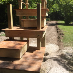 Zip Wire platforms and decks, commercial project at Cholderton Charlie's Farm - Garden Playhouses