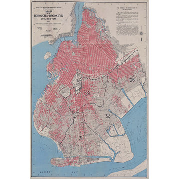1912 Borough of Brooklyn 24x36