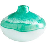 Cyan Lighting - Cyan Lighting Iced Marble - 6" Small Vase, Turquoise/White Finish - Iced Marble 6" Small Vase Turquoise/White *UL Approved: YES *Energy Star Qualified: n/a *ADA Certified: n/a *Number of Lights:  *Bulb Included:No *Bulb Type:No *Finish Type:Turquoise/White