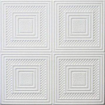 Home Decor, Ceiling Tiles, Glue Up, Foam,20"x20", R11, 8pcs Bundle