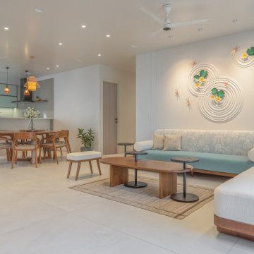 Living with dining area