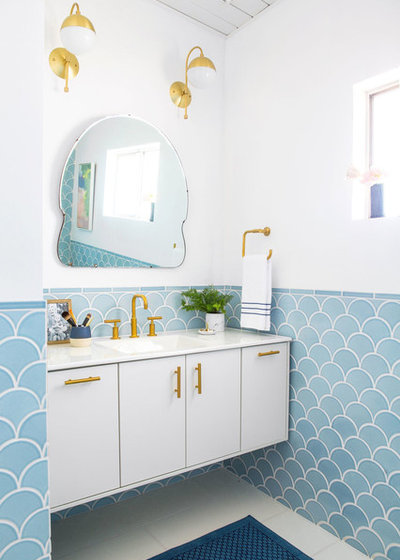 Современная классика Ванная комната by Fireclay Tile
