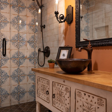 Tierrasanta Spanish Inspired Bathroom