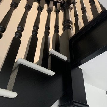 New Staircase | Black Oak Spindles | Bolton